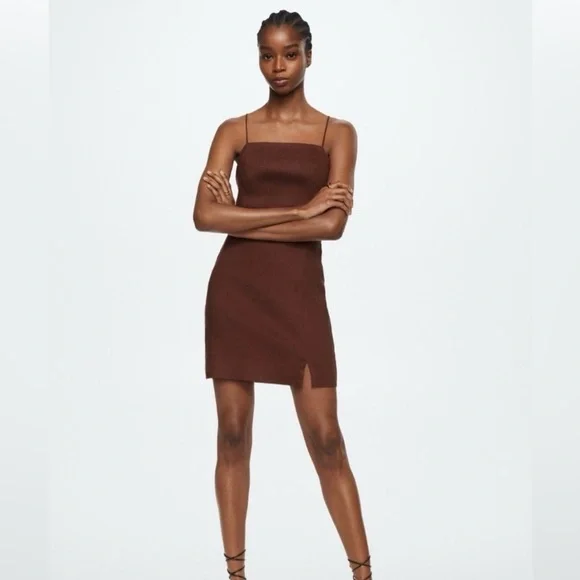 BNWT Mango Linen Blend Dress - Picture 4 of 7